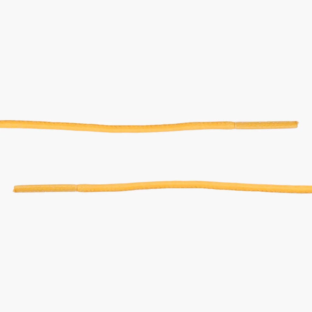 Round Waxed Cotton Laces | Yellow